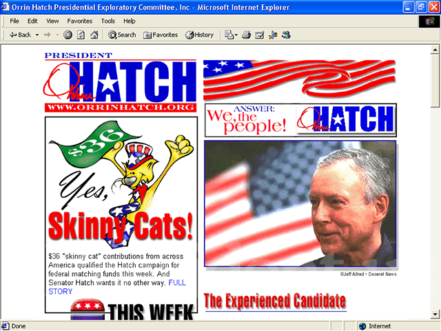 Orrin Hatch 2000 Web Site