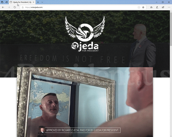 Richard Ojeda 2020 Website, November 21, 2018