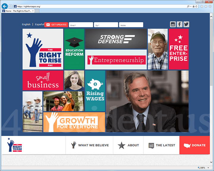 Jeb Bush 2016 Website January 6, 2015