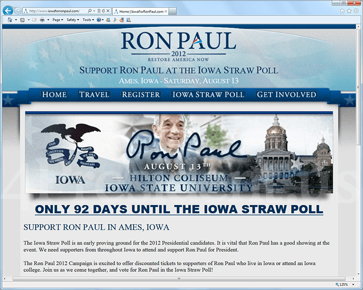 Ron Paul 2012 Website May 13, 2011